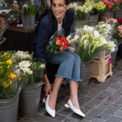 Damen Maripé Peeptoes & Slingpumps*Art.Diletta Bianco
