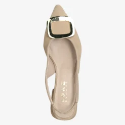 Damen Lüke Schuhe Peeptoes & Slingpumps*Art.Eloisa Camel