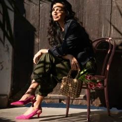 Damen Maripé Peeptoes & Slingpumps*Art.Johanna V.2 Fuxia