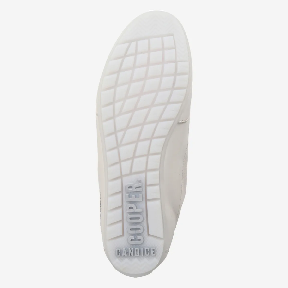 Damen Candice Cooper Sneaker*Art.Lucia Zip Panna