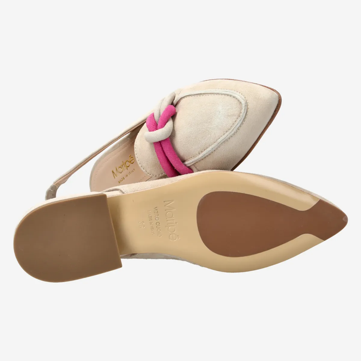 Damen Maripé Peeptoes & Slingpumps*Art.Silvia V.3 Fumo