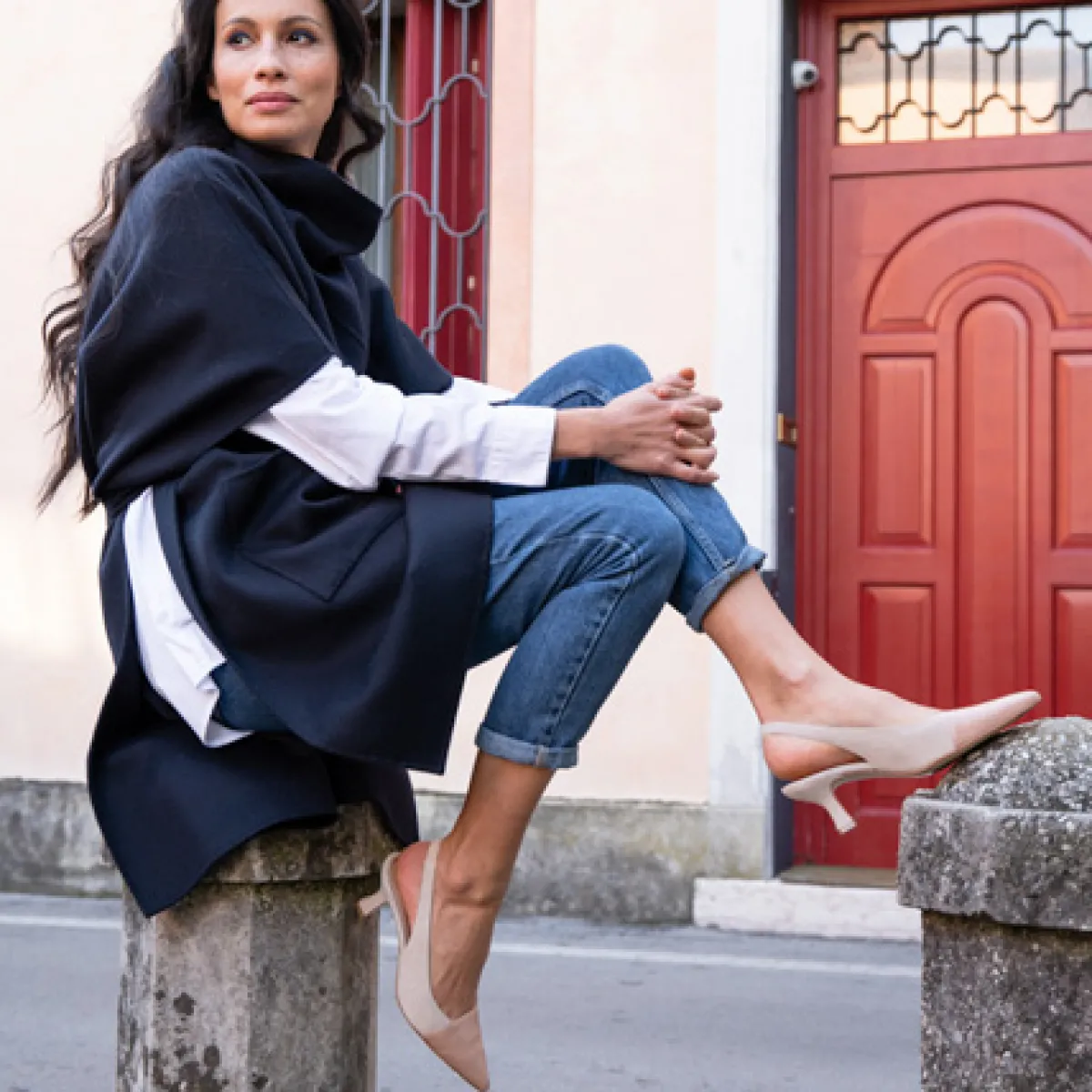 Damen Maripé Peeptoes & Slingpumps*Art.Thora V.3 Rosa