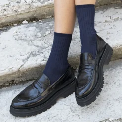 Damen Maripé Slipper & Mokassin*Art.Tiziana Blu Scuro